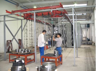 鋸片懸掛鏈清洗涂裝生產(chǎn)線